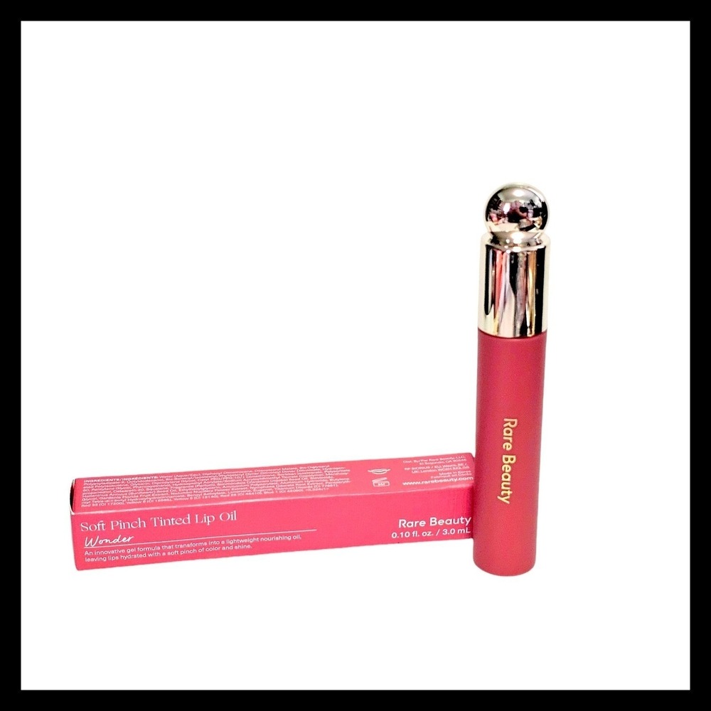 Rare‎ Beauty Soft Pinch Tinted Lip Oil WONDER Rose Mauve Full Size New In Box